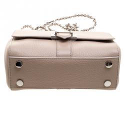 Pre Owned Aspinal Of London Beige Leather Small Lottie Shoulder Bag