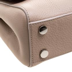 Pre Owned Aspinal Of London Beige Leather Small Lottie Shoulder Bag