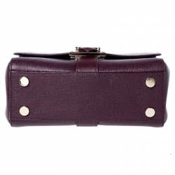 Aspinal Of London Burgundy Leather Small Lottie Shoulder Bag