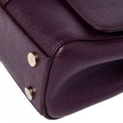 Aspinal Of London Burgundy Leather Small Lottie Shoulder Bag