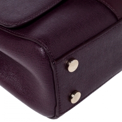 Aspinal Of London Burgundy Leather Small Lottie Shoulder Bag