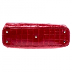 Asprey Red Alligator Leather Darcy Tote