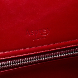 Asprey Red Alligator Leather Darcy Tote