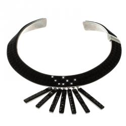 Atelier Swarovski Black Velvet Rock Chandelier Choker by Viktor Rolf 