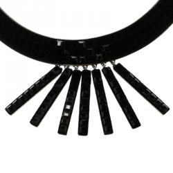 Atelier Swarovski Black Velvet Rock Chandelier Choker by Viktor Rolf 