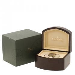 Pre Owned Audemars Piguet Grey Stainless Steel and 18K Rose Gold Royal Oak Women's Wristwatch 33 mm