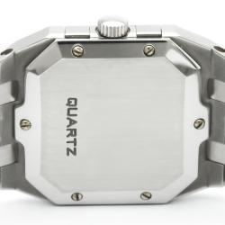 Pre Owned Audemars Piguet Black Stainless Steel Royal Oak Quartz Women's Wristwatch 25MM