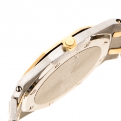 Pre Owned Audemars Piguet Grey Stainless Steel and 18K Rose Gold Royal Oak Women's Wristwatch 33 mm