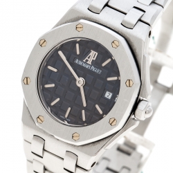 Pre Owned Audemars Piguet Purple Stainless Steel Royal Oak Off Shore Women's Wristwatch 27 mm