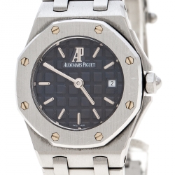 Pre Owned Audemars Piguet Purple Stainless Steel Royal Oak Off Shore Women's Wristwatch 27 mm