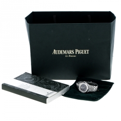 Pre Owned Audemars Piguet Purple Stainless Steel Royal Oak Off Shore Women's Wristwatch 27 mm