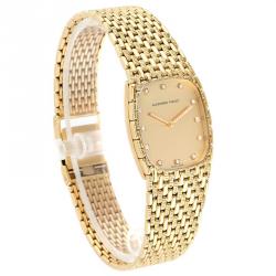 Audemars Piguet Gold Daimonds 18K Yellow Gold 40154 Women's Wristwatch 27x32 MM
