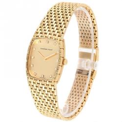 Audemars Piguet Gold Daimonds 18K Yellow Gold 40154 Women's Wristwatch 27x32 MM