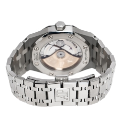 Audemars Silver Stainless Steel Royal Oak 15450ST.OO.1256ST.01 Unisex Wristwatch 37 mm