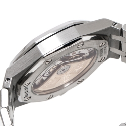 Audemars Silver Stainless Steel Royal Oak 15450ST.OO.1256ST.01 Unisex Wristwatch 37 mm