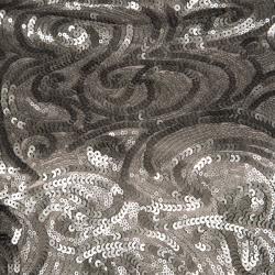 Badgley Mischka Collection Dull Gold Sequin Embellished Cowl Neck Blouson Gown S 