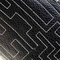 Pre Owned Baldinini Black Leather Shopper Tote