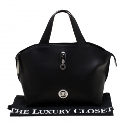 Baldinini Black Leather Tote