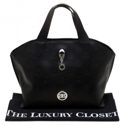 Baldinini Black Leather Tote
