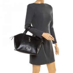 Baldinini Black Leather Tote