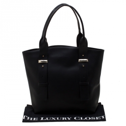 Baldinini Black Leather Tote 