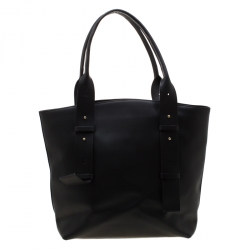 Baldinini Black Leather Tote 