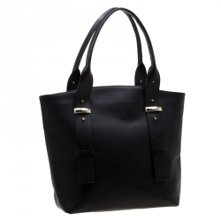 Baldinini Black Leather Tote 
