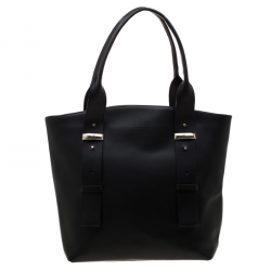 Baldinini Black Leather Tote 