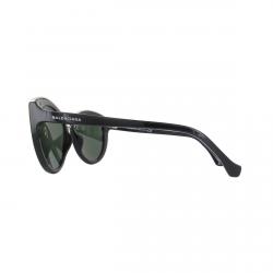 Pre Owned Balenciaga Shiny Black/Green BA0033 Cat Eye Sunglasses