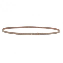 Balenciaga Beige Python Skinny Belt 85CM