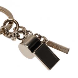 Pre Owned Balenciaga Beige Leather Tube Key Ring