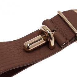 Balenciaga Beige Leather Tube Key Ring