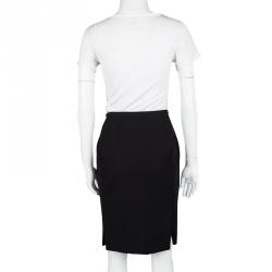 Pre Owned Balenciaga Black Tailored Pencil Skirt M