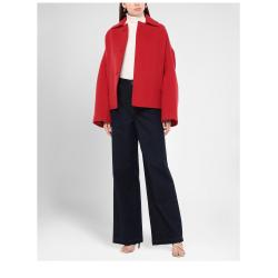 Balenciaga Red Wool Coat 34
