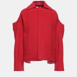 Balenciaga Red Wool Coat 34