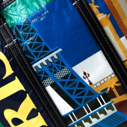 مملوكة مسبقًا Balenciaga Green Printed Leather Paris Bazar Shopper Tote