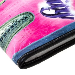 Pre Owned Balenciaga Multicoclor Leather Bazar NYC City Arena Clutch