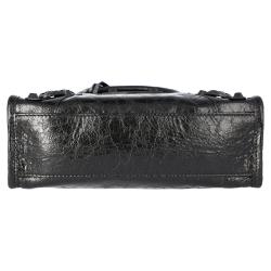 Pre Owned  Balenciaga Black Leather Mini City Bag 