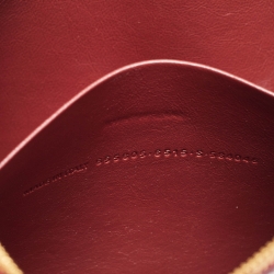 مملوكة مسبقًا Balenciaga Red Croc Embossed Leather Flat Zip Pouch