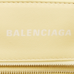 مملوكة مسبقًا Balenciaga Cream Woven Faux Leather XS Bistro Basket Bag