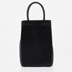 Pre Owned Balenciaga Black Leather Phone Holder Crossbody Bag