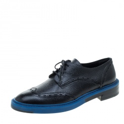 Balenciaga Two Tone Leather Lace Up Oxfords Size 41