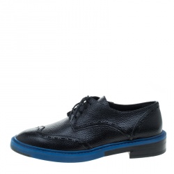 Balenciaga Two Tone Leather Lace Up Oxfords Size 41