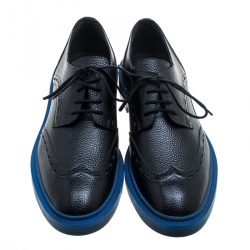 Balenciaga Two Tone Leather Lace Up Oxfords Size 41