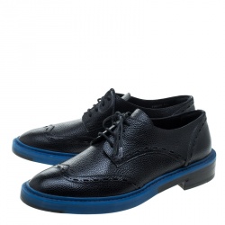 Balenciaga Two Tone Leather Lace Up Oxfords Size 41
