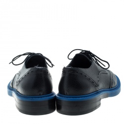 Balenciaga Two Tone Leather Lace Up Oxfords Size 41