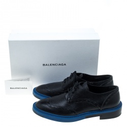 Balenciaga Two Tone Leather Lace Up Oxfords Size 41