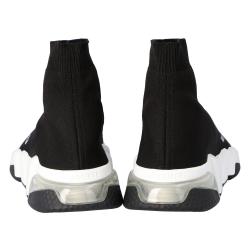 حذاء رياضي بالنسياغا نعل شفاف سبيد تريكو أسود مقاس 37
