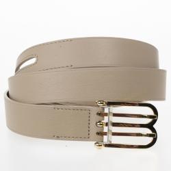 مملوكة مسبقًا Balenciaga Beige Leather B Buckle Belt 84 CM