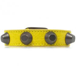 Balenciaga Yellow Classic Studded Bracelet